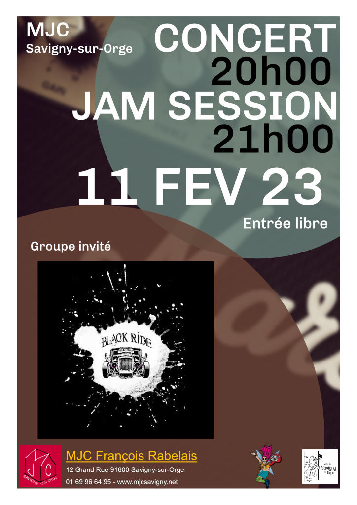 Soirée Jam Session Concert à 20 h 00 puis scène ouverte le 11 février