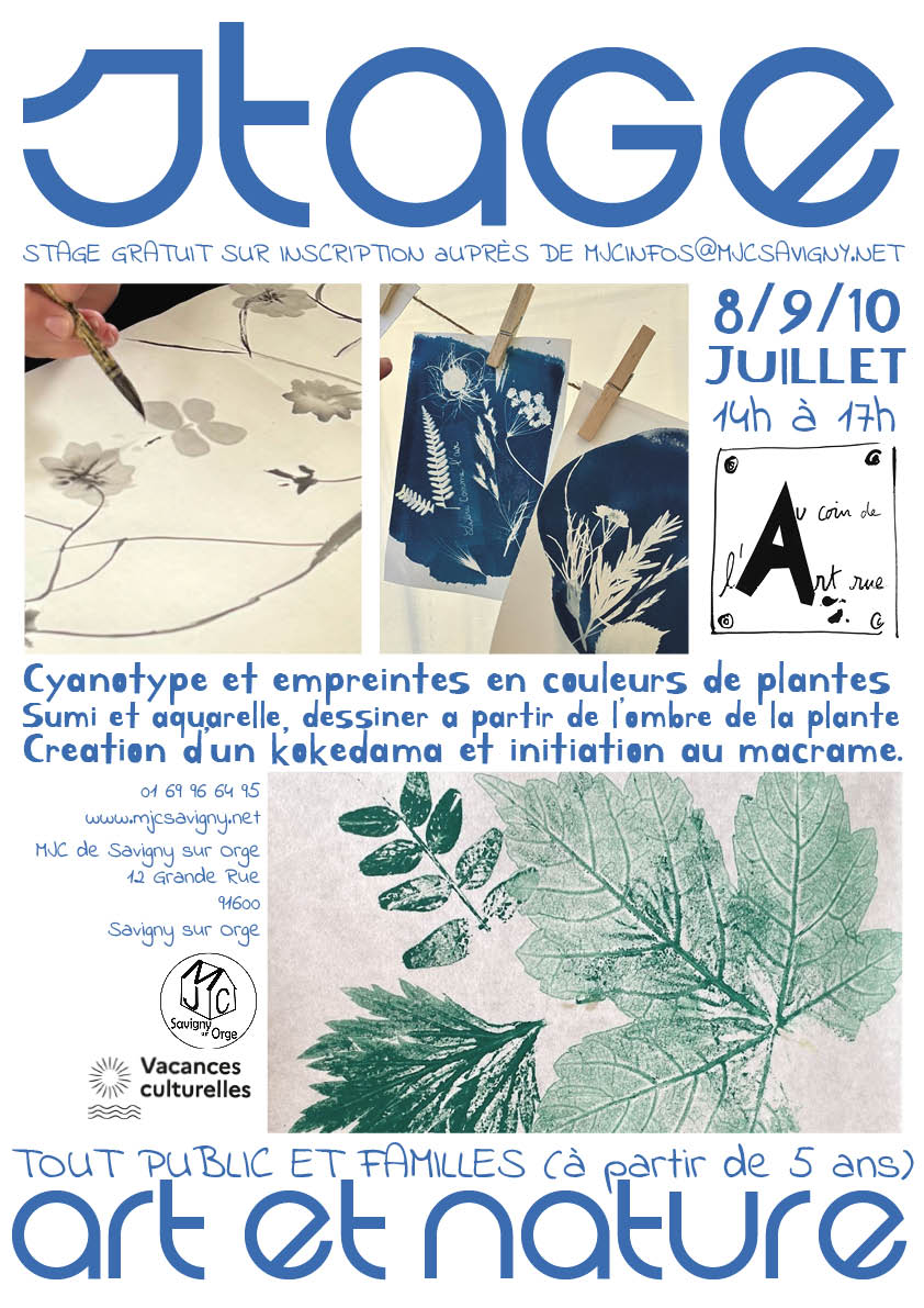 Stages cet été à la MJC