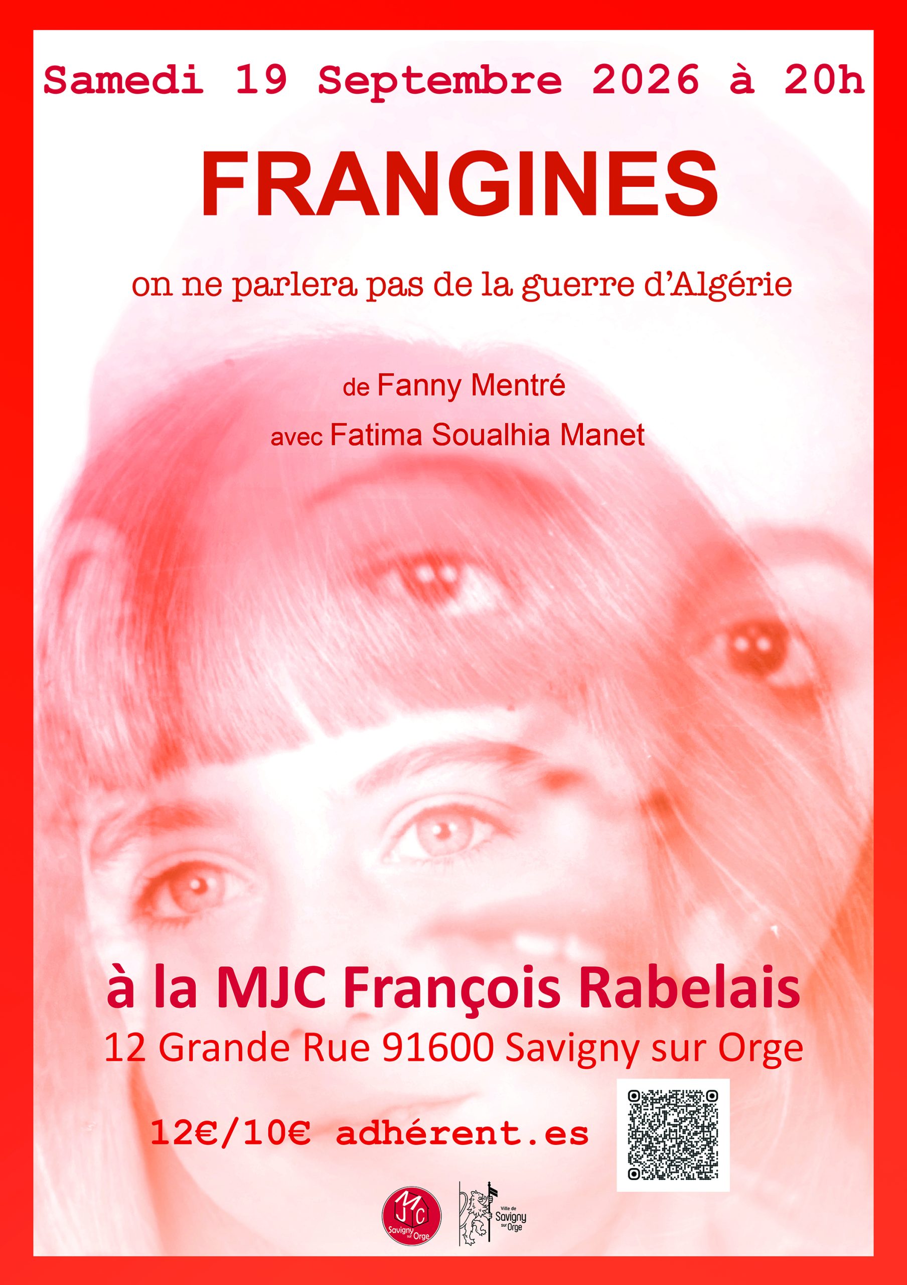 Théâtre : FRANGINES - on ne parlera pas de la Guerre d’Algérie de Fanny Mentré