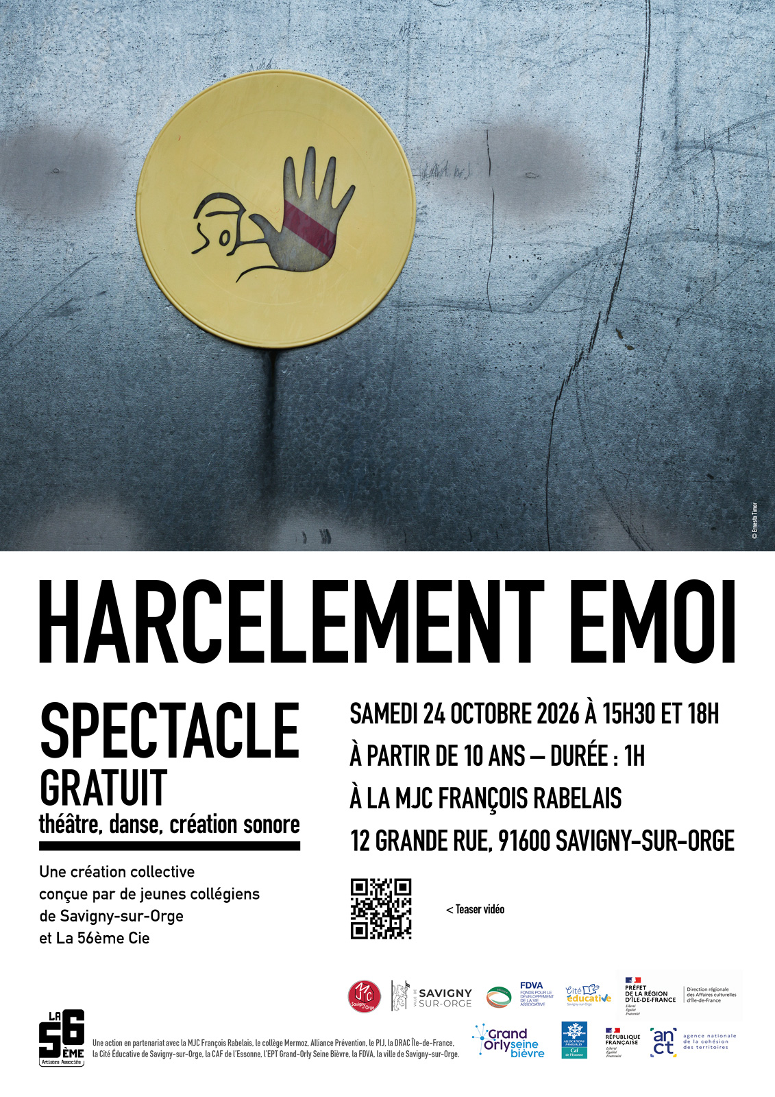 Spectacle : HARCÈLEMENT ÉMOI